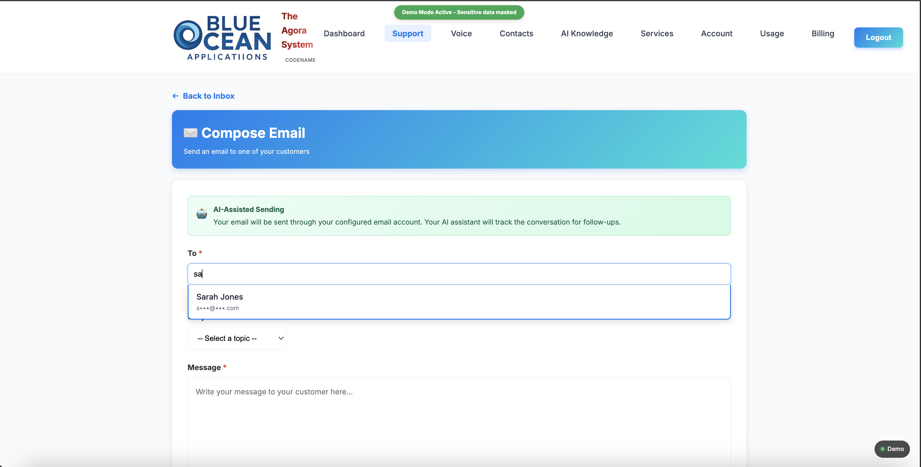 Contact Autocomplete